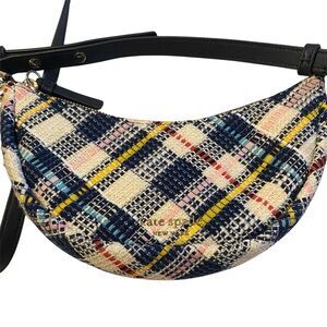 Kate Spade Smile Plaid Tweed Small Crossbody